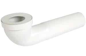 Pipe longue rigide WC plastique avec joint à lèvre